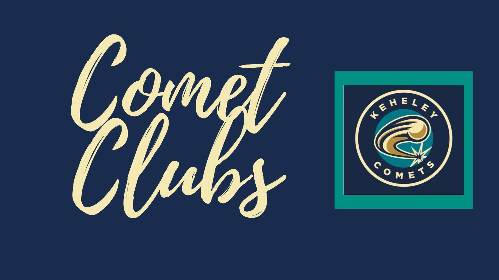 Keheley logo with words - Comet Clubs